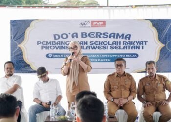 Doa Bersama Pembangunan Sekolah Rakyat, Dihadiri Bupati Barru Bersama Wakil Bupati Barru