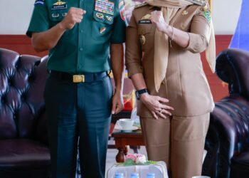 Bupati Barru, Andi Ina Kartika Sari, S.H., M.Si., Melakukan Audiensi Dengan Pangdam XIV/Hasanuddin di Makassar