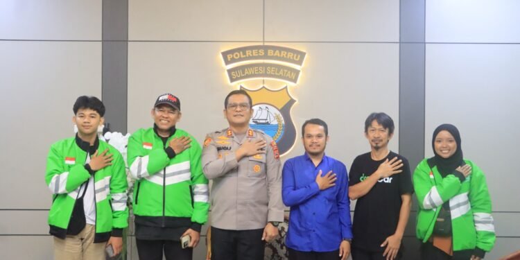 Draiv Barru, Menyampaikan Komitmennya Untuk Menjadi Mitra Polres Barru Dalam Mendukung Budaya Tertib Berlalu Lintas