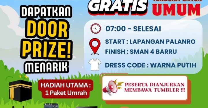 Meriahkan Fun Walk Spesial HUT SMAN 4 Barru ke-27: Gratis, Seru, dan Penuh Hadiah!