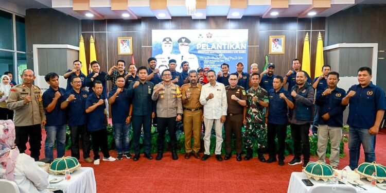 Kapolres Barru Hadiri Pelantikan Ketua dan Pengurus Persatuan Wartawan Indonesia (PWI) Kabupaten Barru Periode 2025–2028