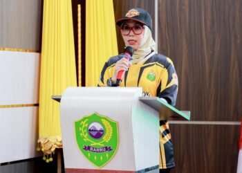 Bupati Barru, Bantuan Berupa Traktor Roda Empat (John Deere) dan Pompa Air di Serahkan Secara Simbolis