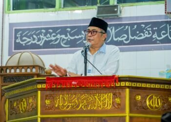 Wakil Bupati Barru, Dr. Ir. Abustan Andi Bintang, M.Si., melaksanakan Safari Ramadan di Masjid Al Ittifaqi Lembae