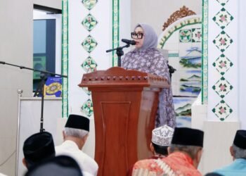 Bupati Barru Andi Ina Kartika Sari, S.H. M.Si., Safari Ramadan di Masjid Besar Masdarul Birri Sumpang Binangae