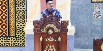 Kapolres Barru AKBP Ananda Fauzi Harahap, S.I.K., M.H., Safari Ramadan di Masjid Al-Jawahir, Kelurahan Mangempang