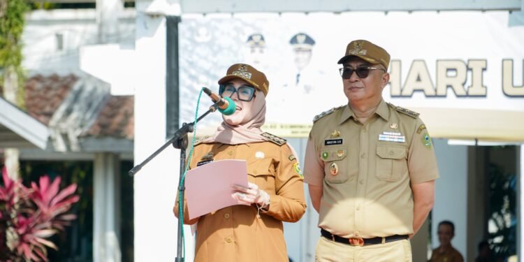 Pemkab Barru Gelar Upacara Senin dan Halal Bihalal Pasca Idulfitri 1447 H