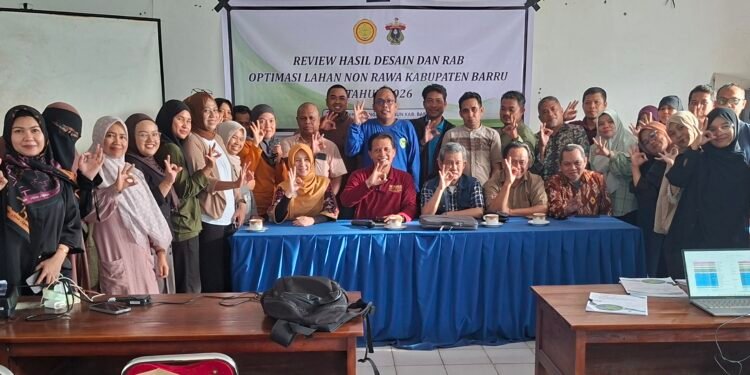 Review Hasil Desain dan RAB Optimasi Lahan Non Rawa Barru 2026 Digelar