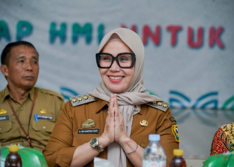 Bupati Andi Ina Kartika Sari Jadi Narasumber Training Raya Nasional HMI di Barru