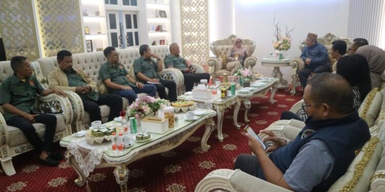 Jelang Pelantikan, KONI Barru Audiensi dengan Bupati Andi Ina Kartika Sari