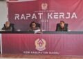 Kepala Disparekrafpora Barru Buka Rapat Kerja KONI Barru