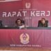 Kepala Disparekrafpora Barru Buka Rapat Kerja KONI Barru