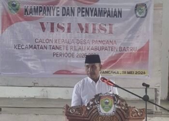 Sulaiman Nomor Urut 1 Ikuti Kampanye dan Penyampaian Visi Misi Pilkades Pancana