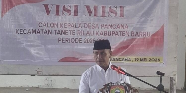 Sulaiman Nomor Urut 1 Ikuti Kampanye dan Penyampaian Visi Misi Pilkades Pancana