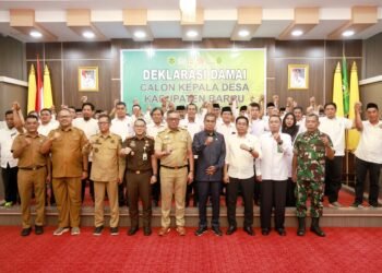 Wabup Barru Hadiri Deklarasi Damai Pilkades 2026, Ajak Kandidat Adu Gagasan
