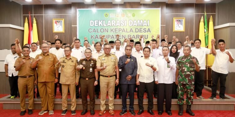 Wabup Barru Hadiri Deklarasi Damai Pilkades 2026, Ajak Kandidat Adu Gagasan