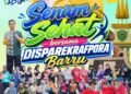 Disparekrafpora Barru Ajak Masyarakat Ramaikan Car Free Day dan Senam Sehat di Alun-alun Colliq Pujie