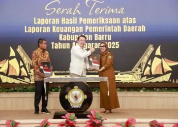 Pemkab Barru Raih Opini WTP Ke-11 Berturut-turut dari BPK RI