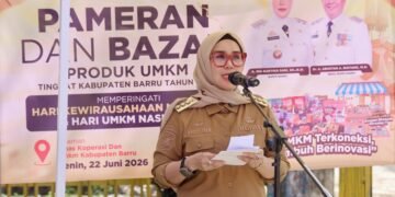 Bupati Barru Tegaskan Komitmen Dukung UMKM Lewat Pameran dan Pelatihan Wirausaha
