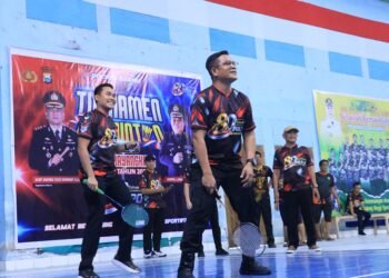 Kapolres Barru Buka Turnamen Bulutangkis Kapolres Cup 2026, Pererat Sinergi Polri dan Masyarakat