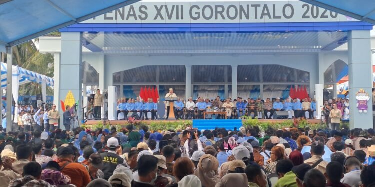 Presiden Prabowo Subianto Hadiri dan Tutup Puncak PENAS Petani Nelayan XVII Tahun 2026 di Gorontalo