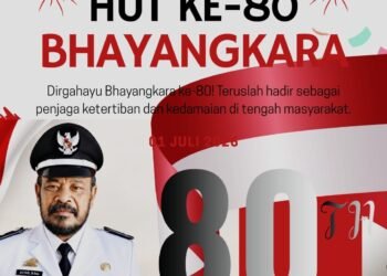 Kepala Desa Tompo Alyas, S.Sos. Sampaikan Ucapan Selamat Hari Bhayangkara ke-80