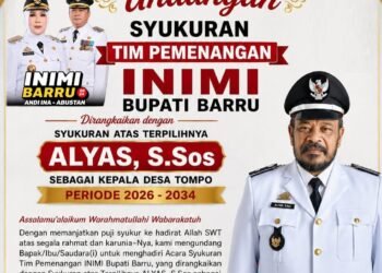 Syukuran Tim INIMI atas Terpilihnya Alyas, S.Sos. sebagai Kepala Desa Tompo