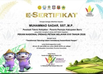 Muhammad Sadar Ikuti Pekan Nasional Petani Nelayan XVII Tahun 2026 di Gorontalo
