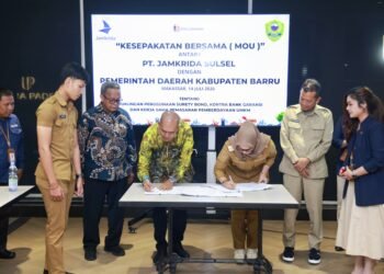 Bupati Andi Ina Teken MoU dengan PT Jamkrida Sulsel, Perkuat Akses Penjaminan UMKM