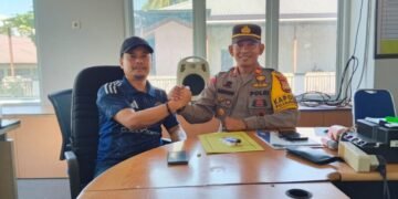 Perkuat Kemitraan, Kapolsek Pujananting Kunjungi Gedung Pemuda KNPI Barru