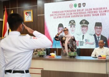 Bupati Barru Buka Pemusatan Diklat Paskibraka, Siapkan Generasi Berkarakter dan Berintegritas