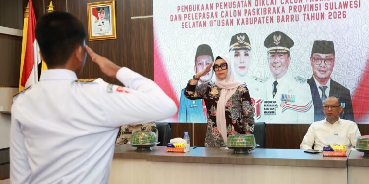 Bupati Barru Buka Pemusatan Diklat Paskibraka, Siapkan Generasi Berkarakter dan Berintegritas