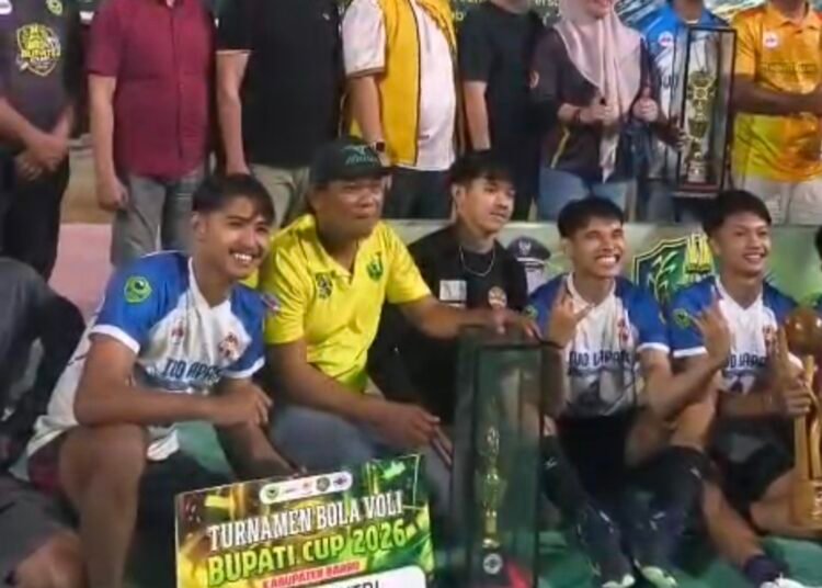 Ketua KONI Barru Hadiri Penutupan Turnamen Bola Voli Bupati Cup 2026
