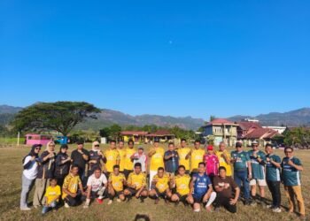 PS KONI Barru vs PS Labandu Buka Turnamen Sepak Bola HUT RI ke-81 Tanete Riaja