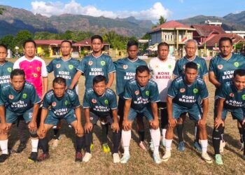Semi Final Fun Football U-40 HUT RI ke-81 di Tanete Riaja Hadirkan Duel Bergengsi KONI Barru FC vs All Stars Kabupaten Barru