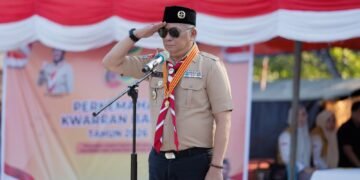 Buka Perkemahan Barru 2026, Wabup Tekankan Nilai Dasa Dharma dan Kepemimpinan