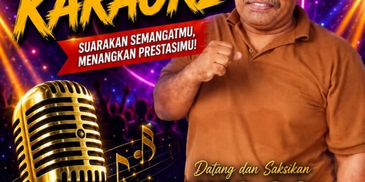 Kades Tompo Ikut Lomba Karaoke Meriahkan HUT ke-81 Kemerdekaan RI di Alun-Alun Colliq Pujie