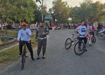 Kadis PTPHBUN Barru Ikut Semarakkan Sepeda Santai HUT ke-81 Kemerdekaan RI