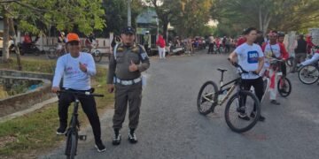 Kadis PTPHBUN Barru Ikut Semarakkan Sepeda Santai HUT ke-81 Kemerdekaan RI