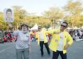 Semarak HUT ke-81 RI di Barru, Bupati Andi Ina Turut Ajarkan Gerakan Tabola Bale