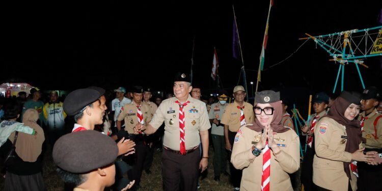 Bupati dan Wakil Bupati Barru Pantau Perkemahan Pramuka di Balusu dan Soppeng Riaja