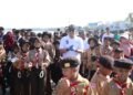 Semarak HUT ke-65 Pramuka, Wabup Barru Ikut Bersihkan Pantai Polejiwa