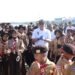 Semarak HUT ke-65 Pramuka, Wabup Barru Ikut Bersihkan Pantai Polejiwa