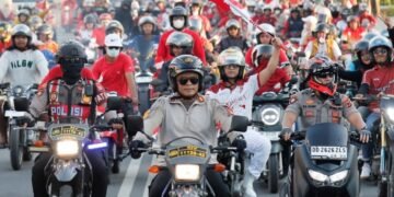 Semarak HUT ke-81 RI di Barru, Ratusan Kendaraan Ikuti Konvoi Merah Putih