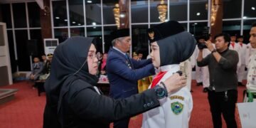 Khidmat! Calon Paskibraka Barru Dikukuhkan, Bupati Andi Ina Titip Pesan Keteladanan