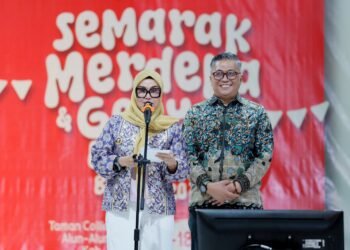 Bupati Barru Apresiasi Semarak HUT RI ke-81, Senam Khusus Bapak-Bapak Tuai Pujian