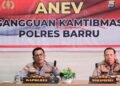 Polres Barru Ikuti Anev Sitkamtibmas Polda Sulsel, Wakapolda Tekankan Deteksi Dini