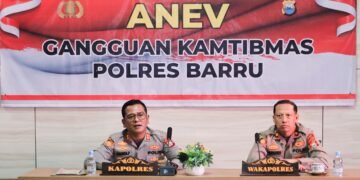 Polres Barru Ikuti Anev Sitkamtibmas Polda Sulsel, Wakapolda Tekankan Deteksi Dini