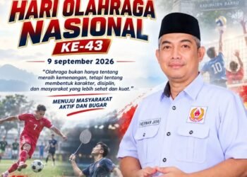 Semarak Haornas ke-43, KONI Barru Ajak Masyarakat Tingkatkan Gaya Hidup Aktif dan Sehat