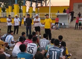 Ketua KONI Barru Hadiri dan Saksikan Proses Seleksi Cabor Sepak Bola di Sumpang Binangae