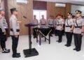 Kapolres Barru Pimpin Sertijab Kapolsek Barru dan Pelantikan Kasiwas
